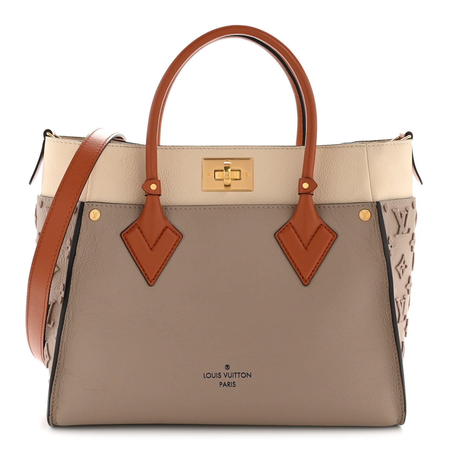Louis Vuitton Calfskin Monogram Tufting On My Side Galet 1 of 13