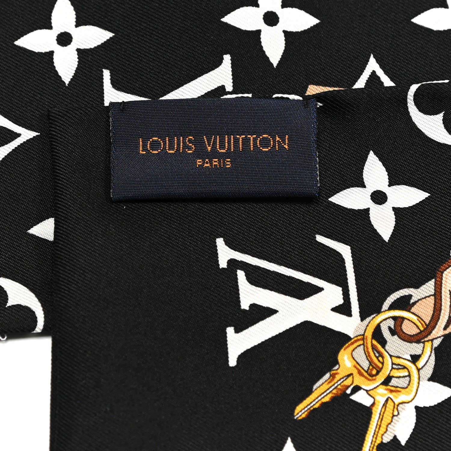 Louis Vuitton Silk Monogram Confidential Bandeau Black 4 of 4