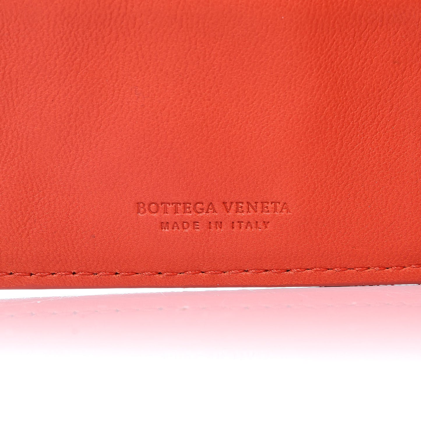 Nappa Intrecciato Continental Snap Wallet Corniola