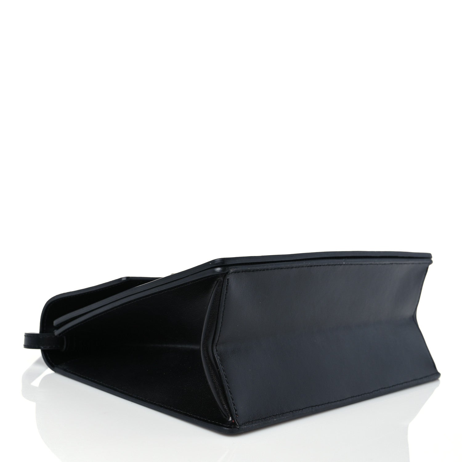 Off-White Calfskin Jitney 2.8 Cut Here Shoulder Bag Black 3 of 7