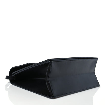 Off-White Calfskin Jitney 2.8 Cut Here Shoulder Bag Black 3 of 7