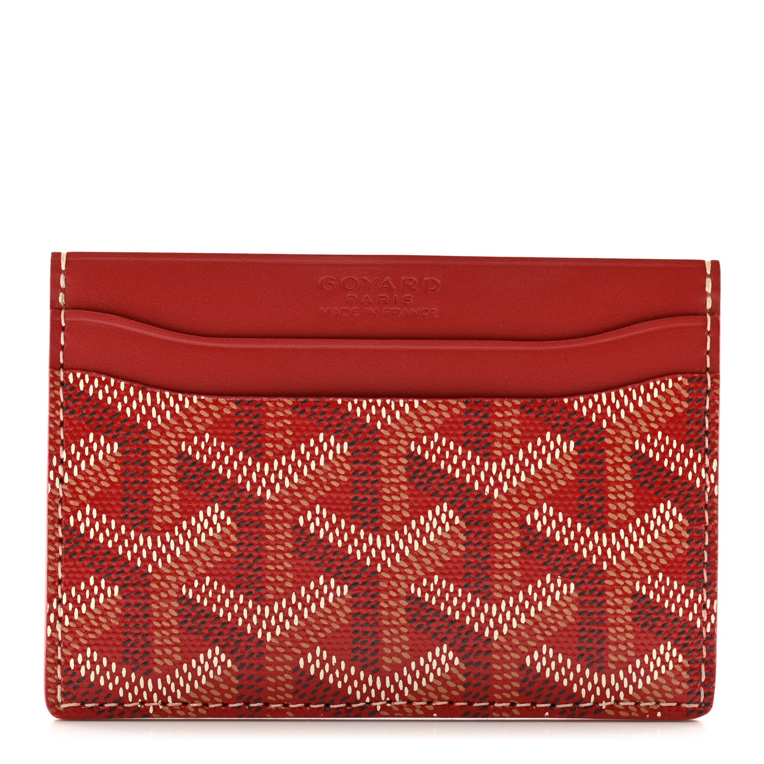Goyard Goyardine Saint Sulpice Card Holder Red 1 of 7