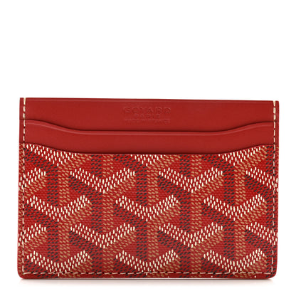 Goyard Goyardine Saint Sulpice Card Holder Red 1 of 7