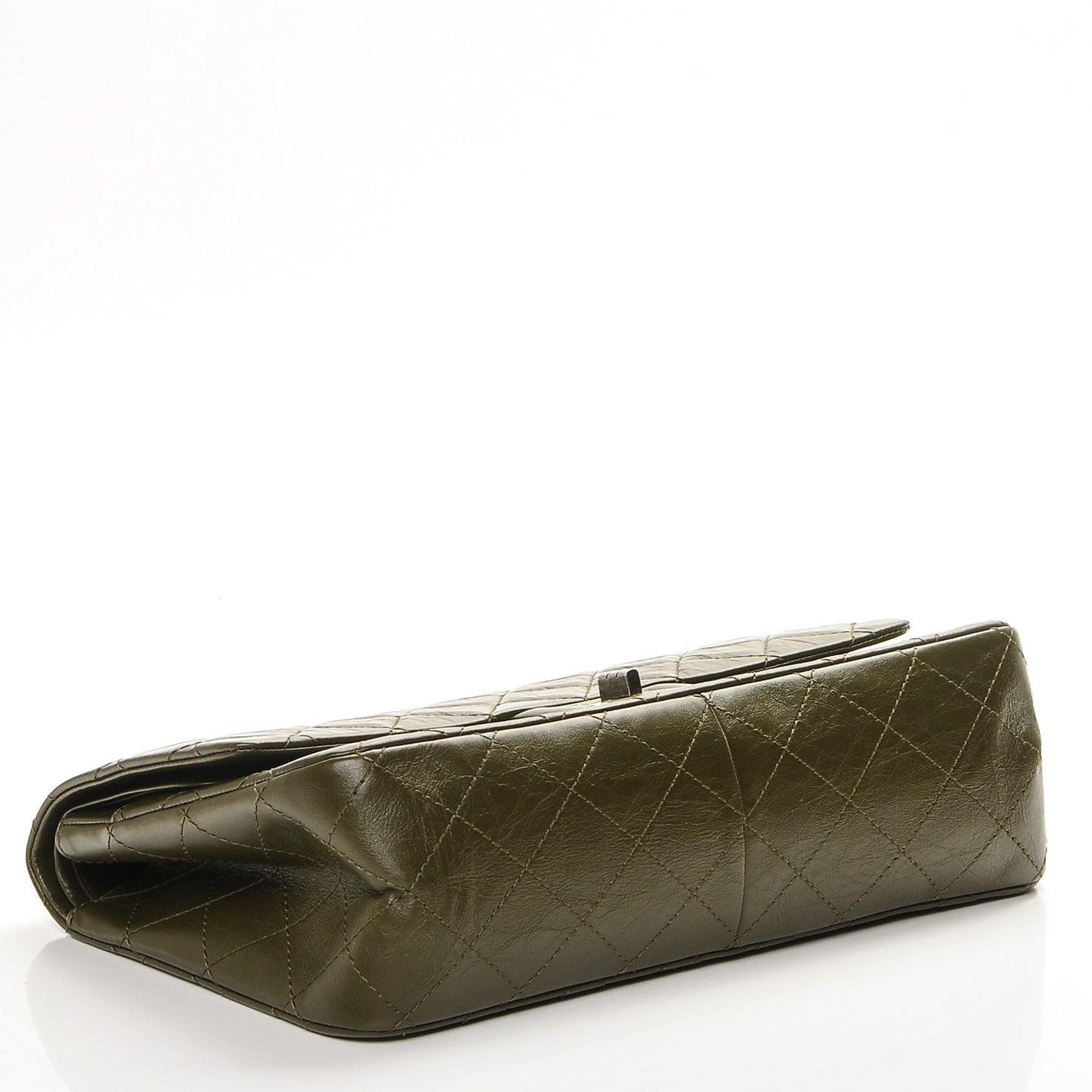 Aged Calfskin Quilted 2.55 Reissue 227 Flap Green