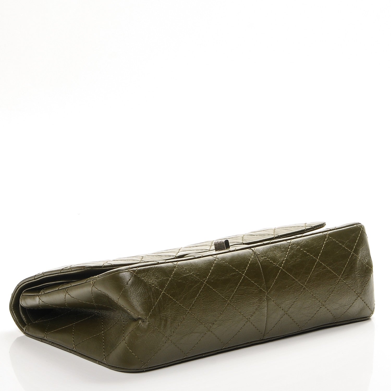 Chanel Aged Calfskin Quilted 2.55 Reissue 227 Flap Green 4 of 7