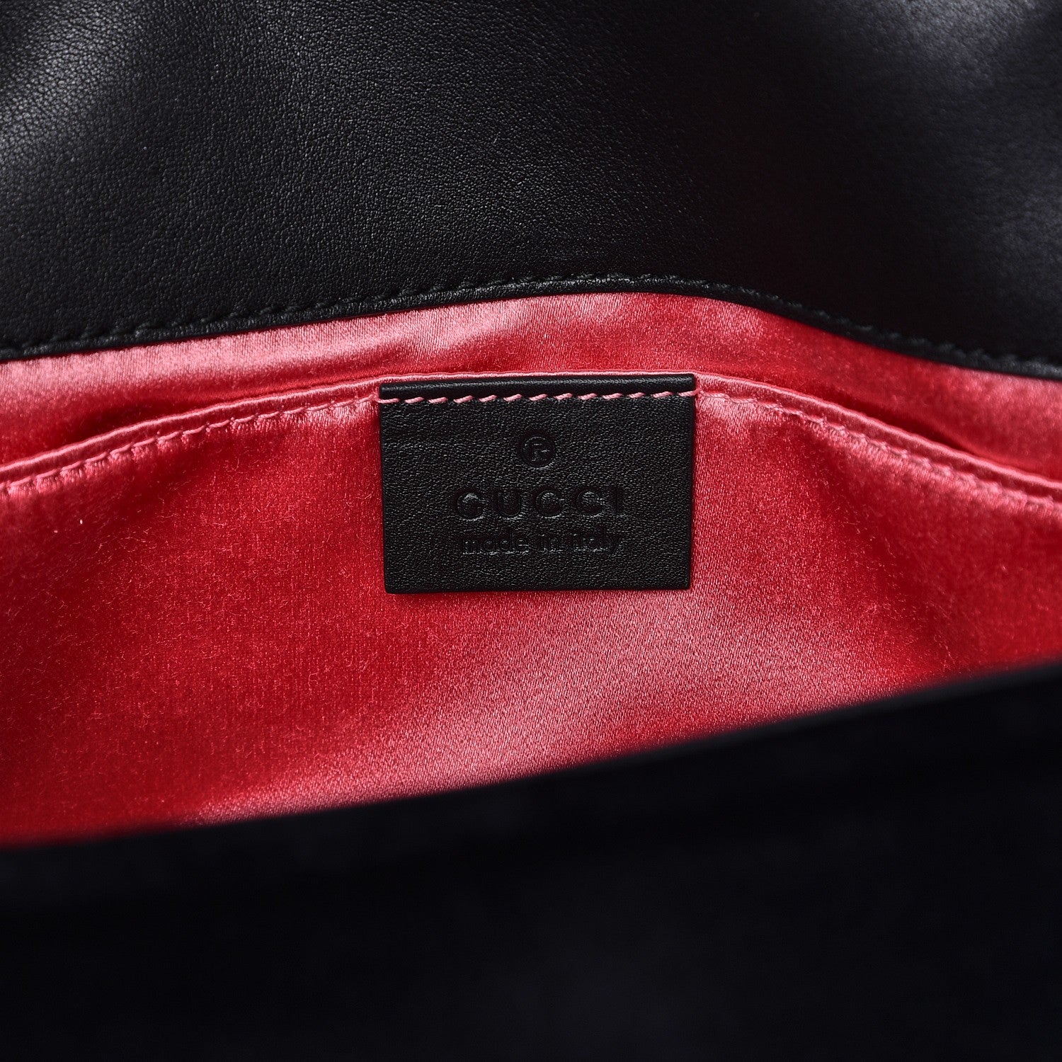 Gucci Velvet Matelasse Mini GG Marmont Shoulder Bag Black 6 of 9