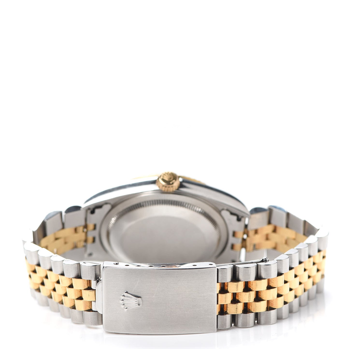 Stainless Steel 18K Yellow Gold 36mm Oyster Perpetual Datejust Watch Black 16233