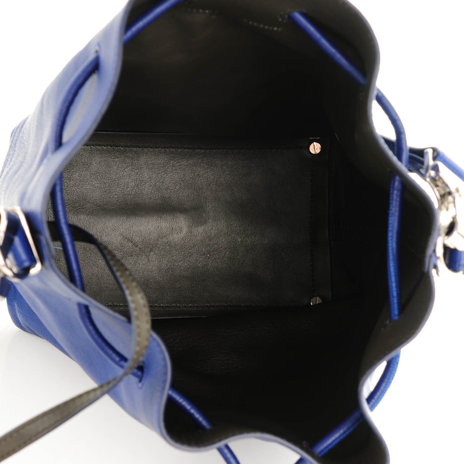 Proenza Schouler Calfskin Buffalo Medium Bucket Bag Blue 8 of 9