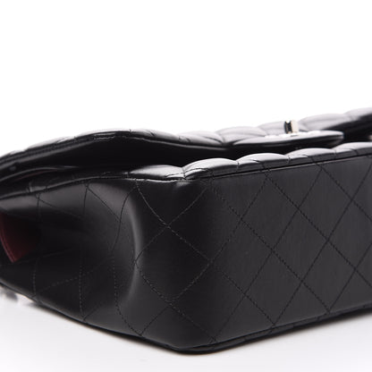 Chanel Lambskin Quilted Jumbo Double Flap Black 7 of 11