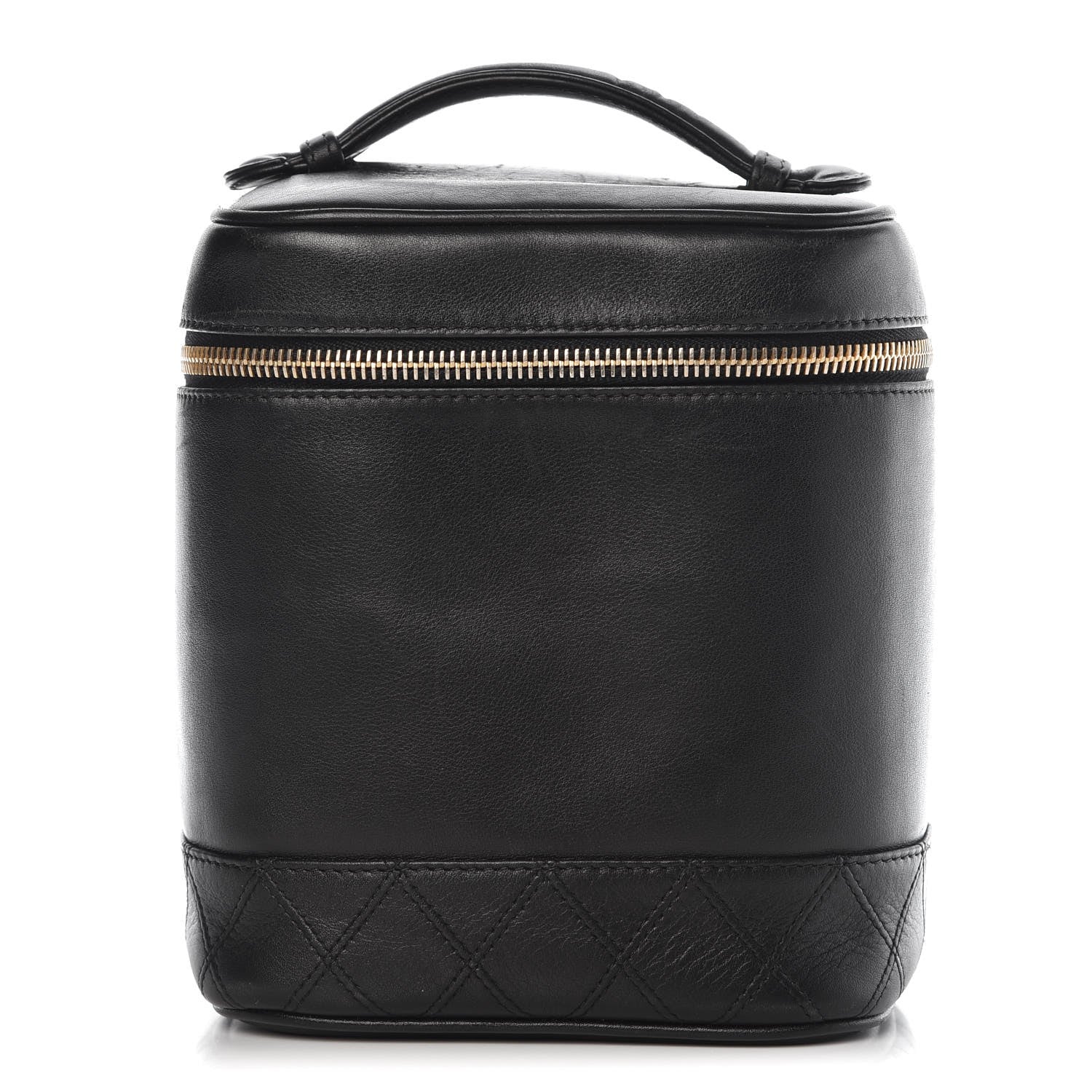 Chanel Lambskin Vanity Cosmetic Case Black 1 of 12