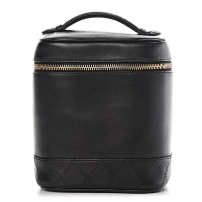 Chanel Lambskin Vanity Cosmetic Case Black 1 of 12