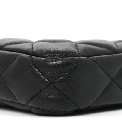 Chanel Lambskin Quilted Small Clutch With Chain Black 8 of 10