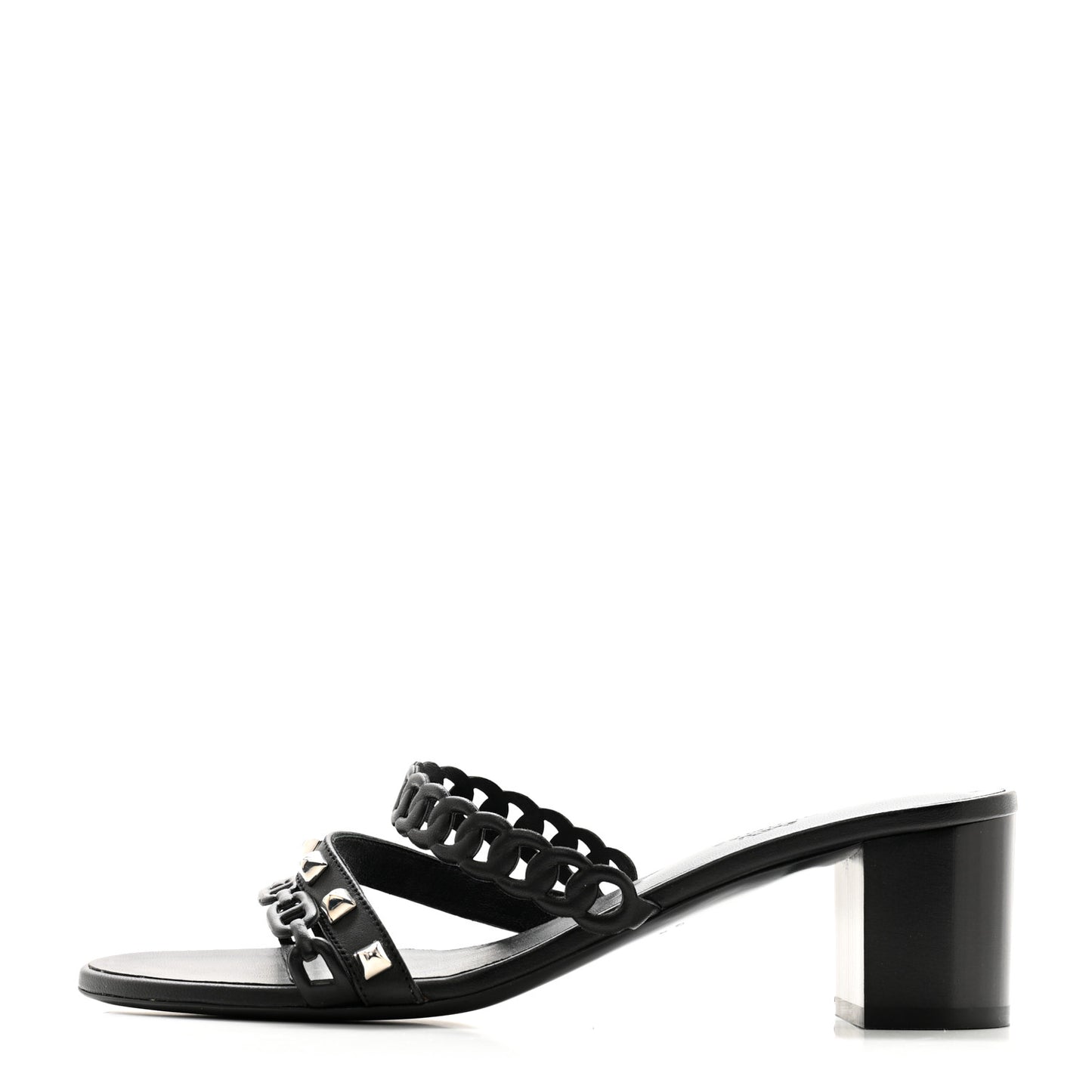 Nappa Ajaccio Sandals 39.5 Black