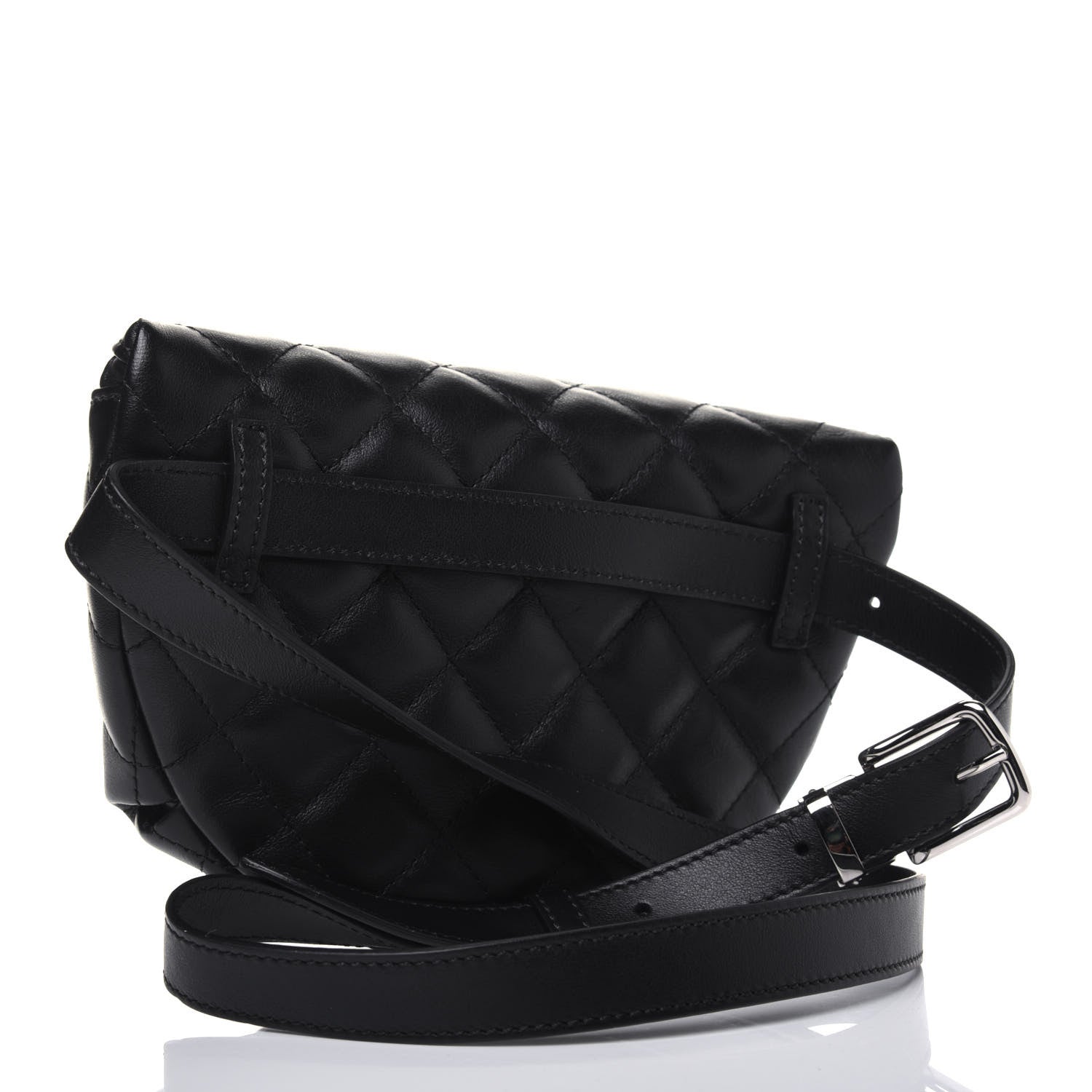 Chanel Calfskin Quilted Waist Belt Bag Black 3 of 11