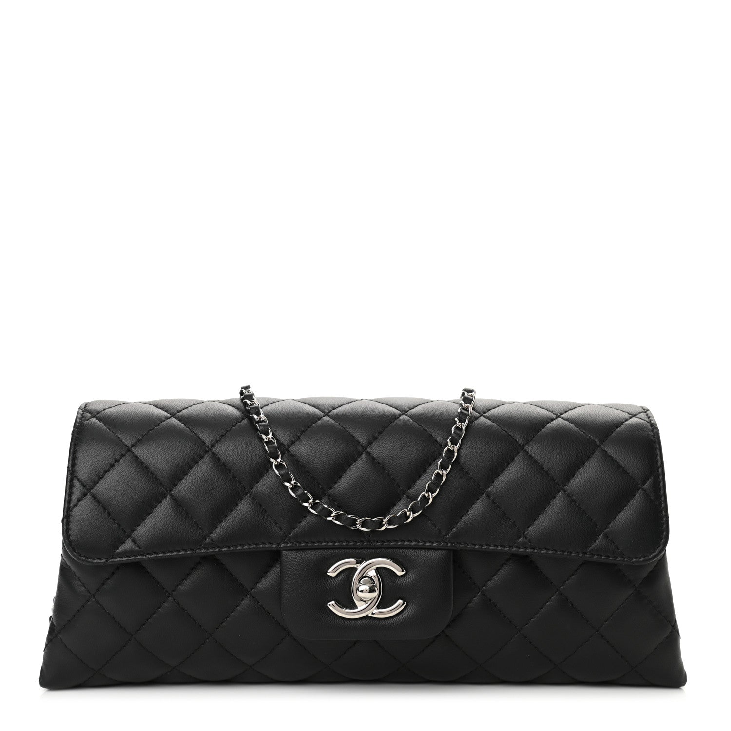 Chanel Lambskin Quilted By 4 Flap Crossbody Black 1 of 10