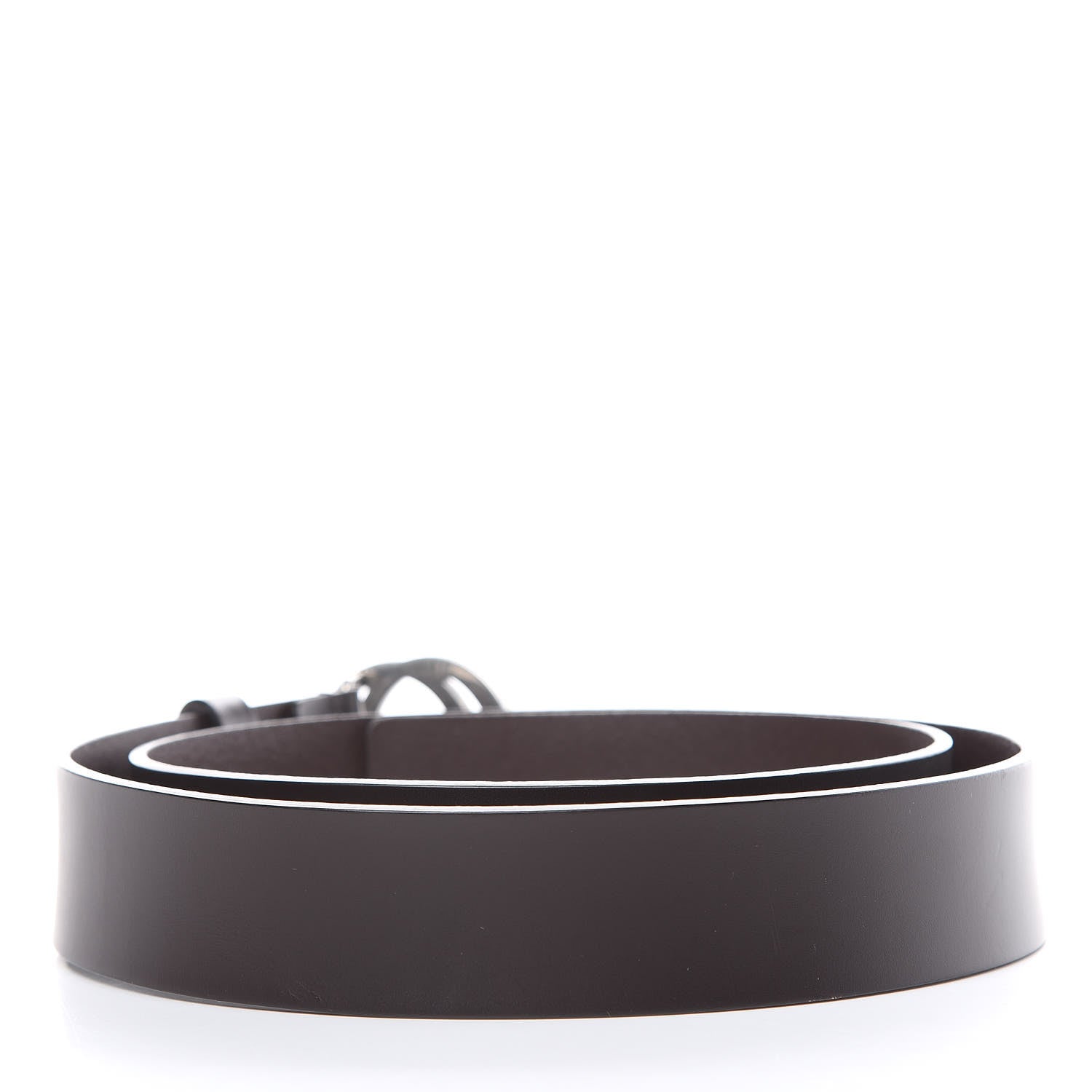 Gucci Selleria Calfskin Nickel Interlocking G 37mm Belt 100 40 Cocoa 3 of 9