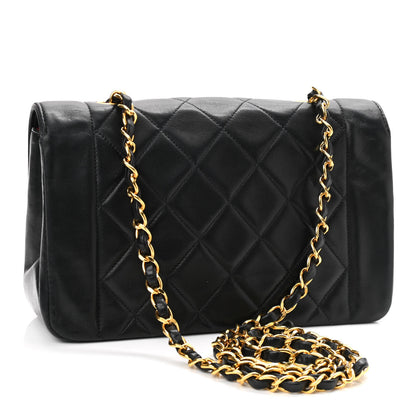 Chanel Lambskin Quilted Small Single Flap Black 2 of 10