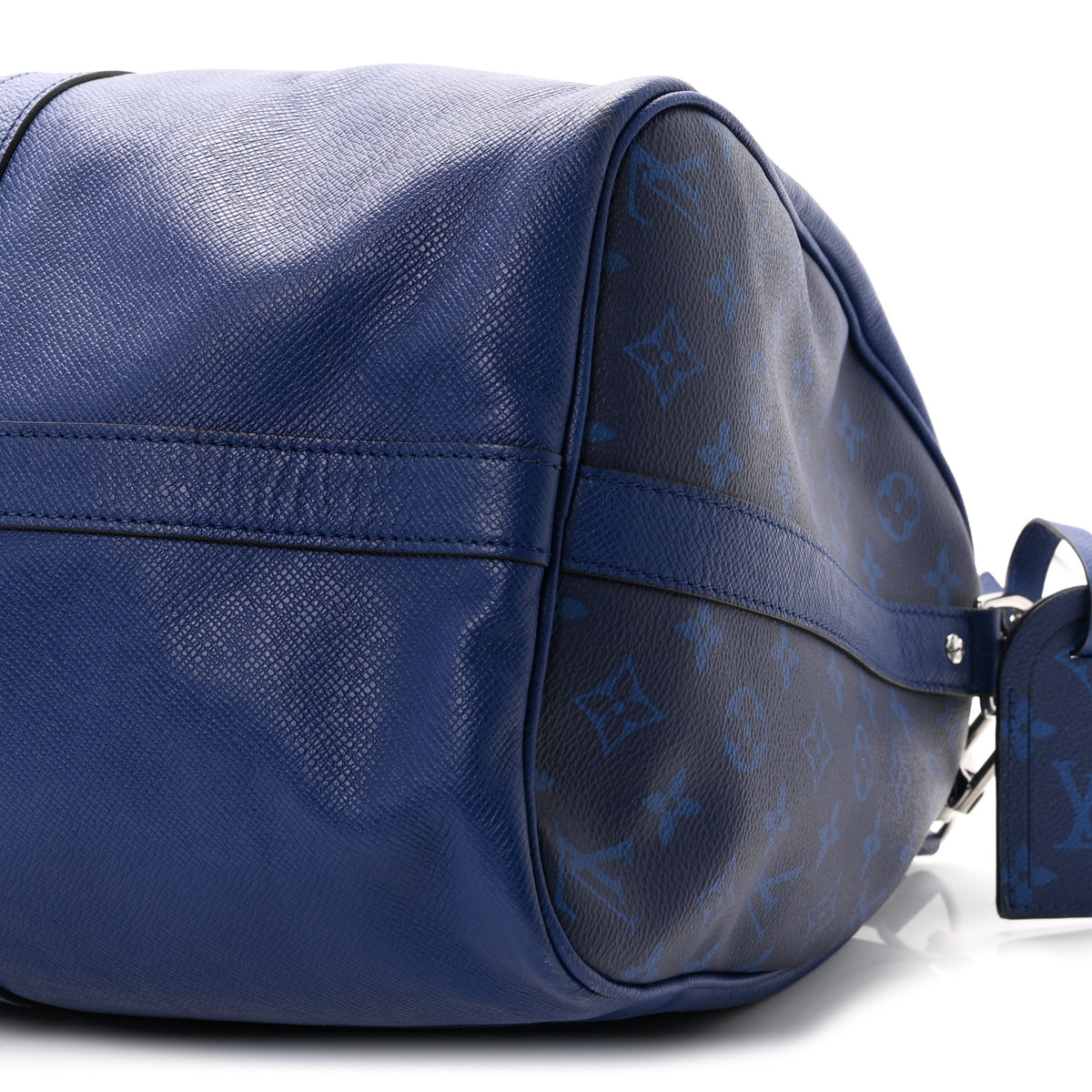 Louis Vuitton Taiga Monogram Eclipse Keepall Bandouliere 50 Pacific Blue 9 of 9