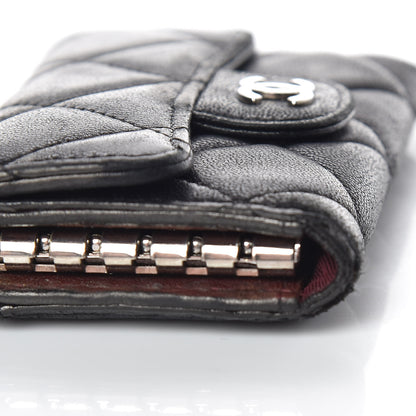 Chanel Lambskin Quilted 6 Key Holder Black 9 of 18