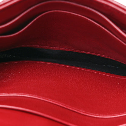 Saint Laurent Nappa Matelasse Chevron Small Monogram Envelope Wallet Opyum rEd 5 of 8