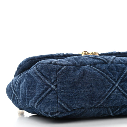 Chanel Denim Quilted Medium Chanel 19 Flap Blue 8 of 10
