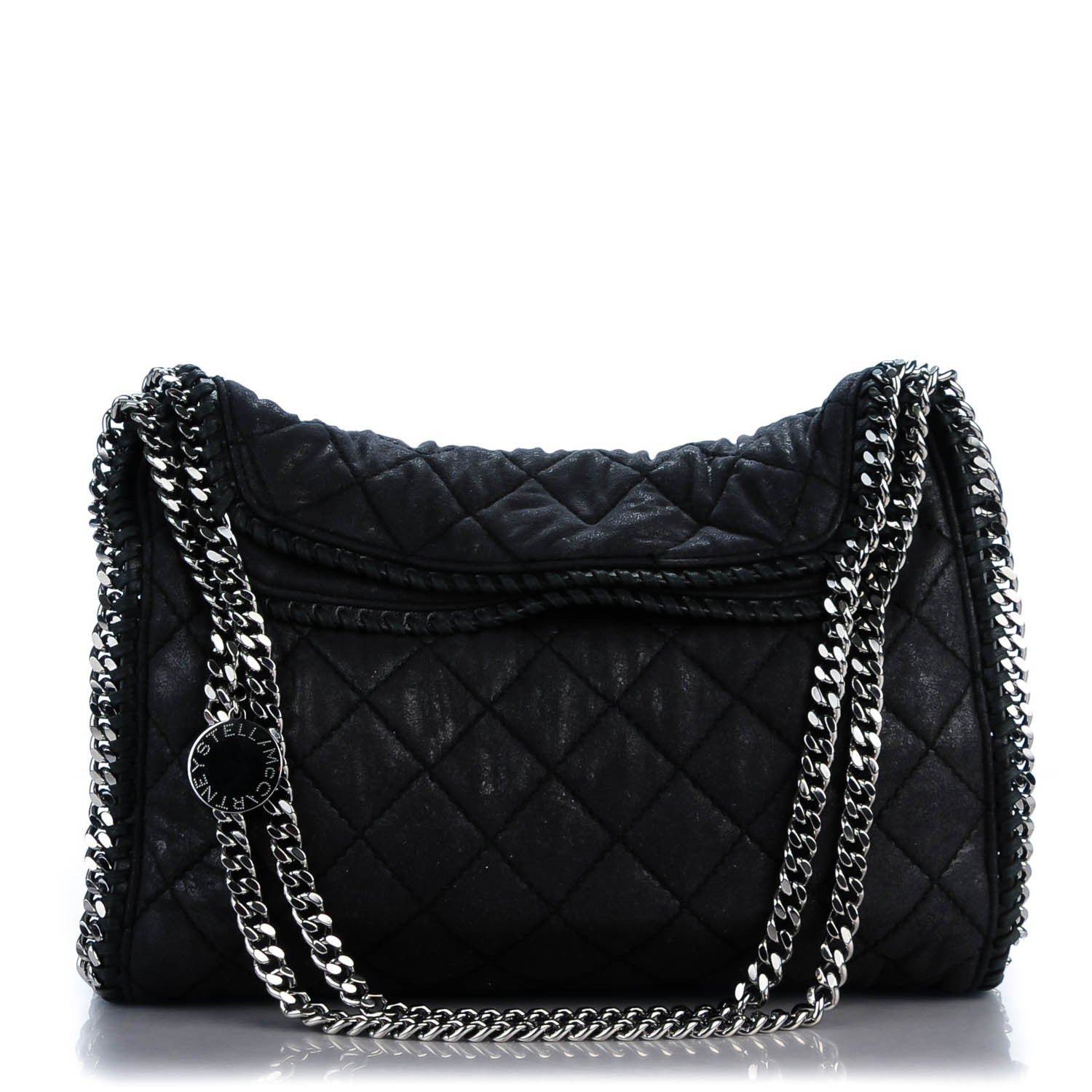 Stella McCartney Shaggy Deer Quilted Small Falabella Black 1 of 6