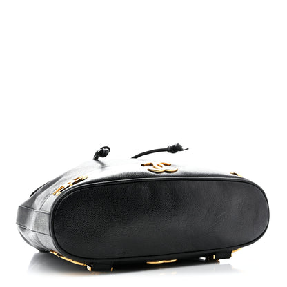 Chanel Caviar Triple CC Backpack Black 6 of 17
