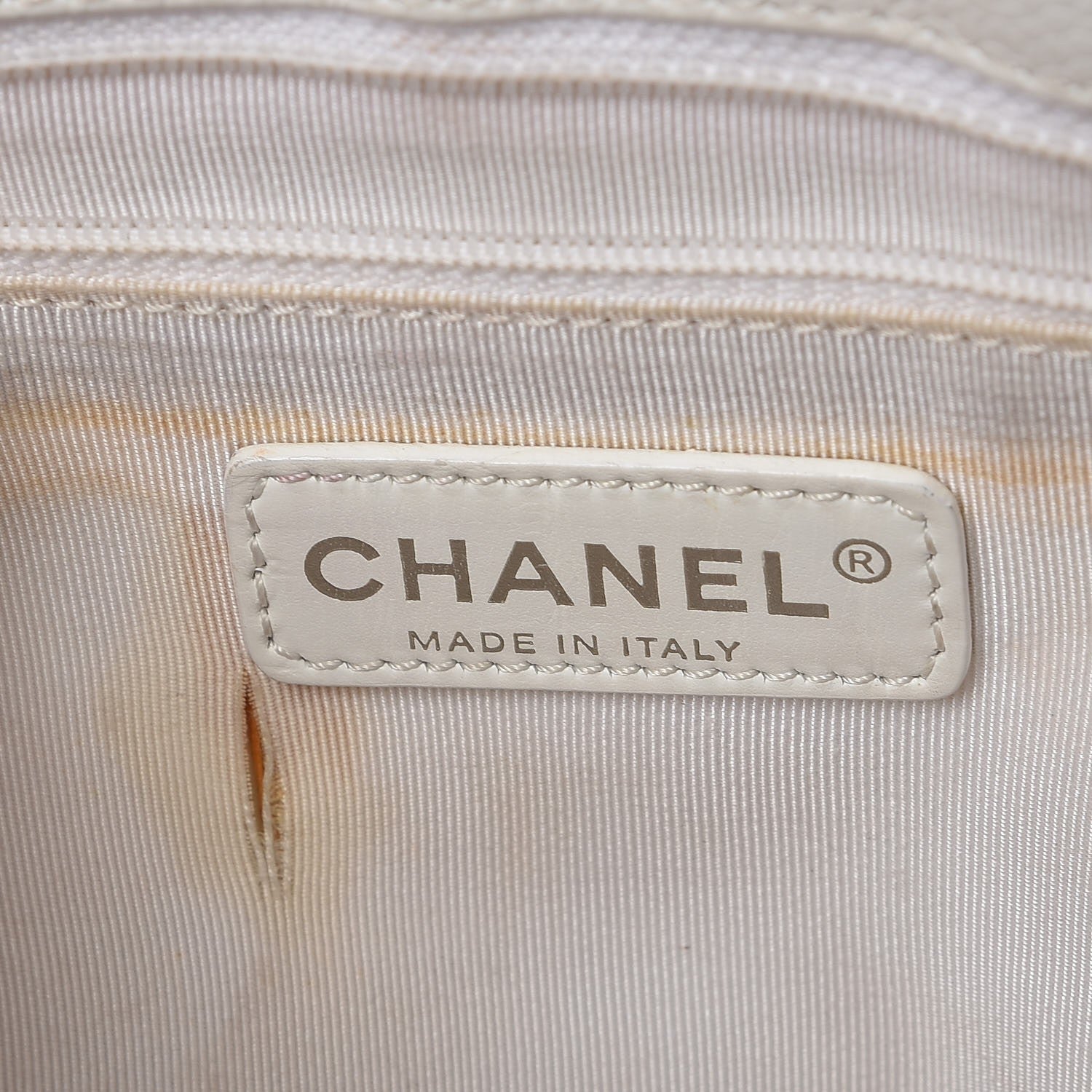 Chanel Caviar Quilted Grand Shopping Tote GST White 6 of 24