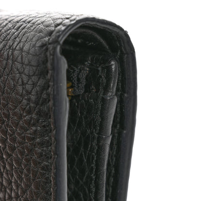 Gucci Pebbled Calfskin Animalier Card Case Black 11 of 11
