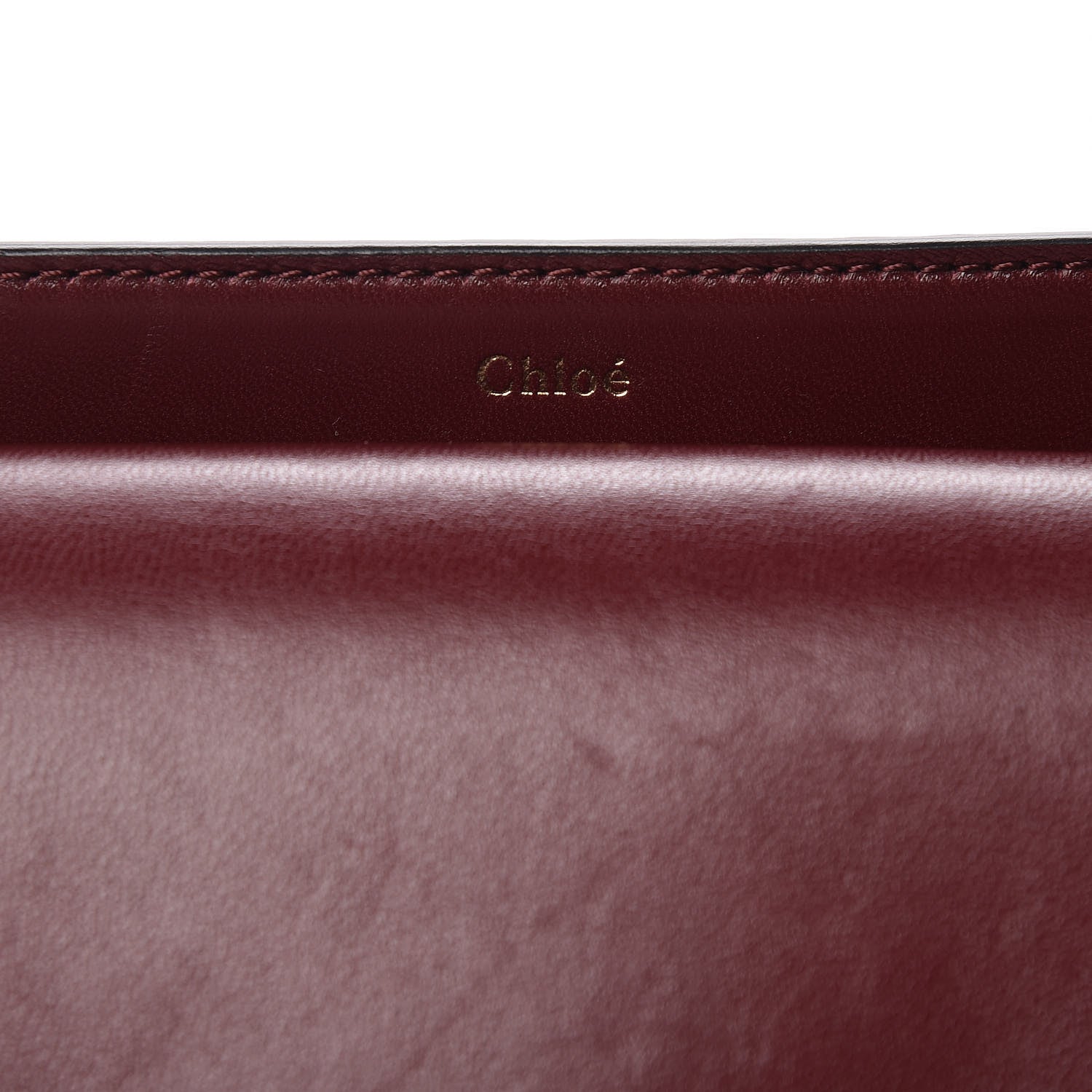 Chloe Calfskin Georgia Crossbody Bag Bordeaux 7 of 15