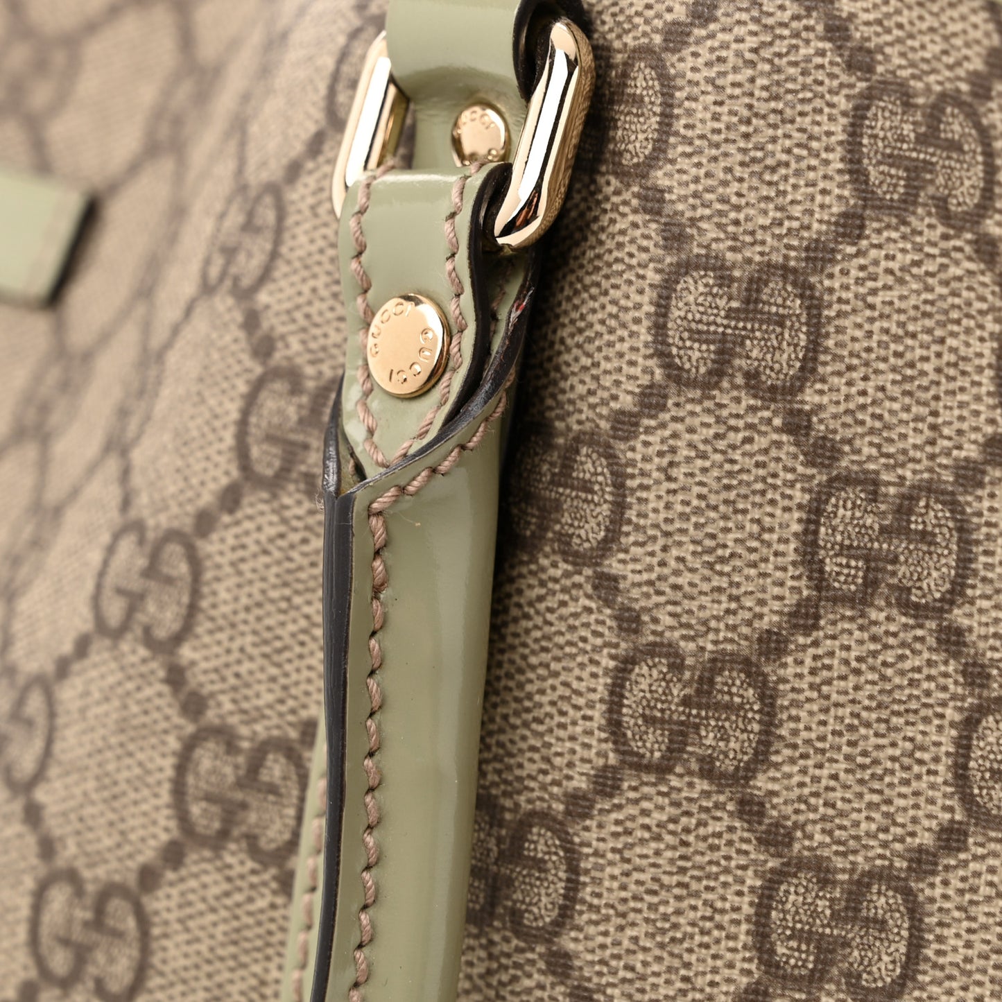 GG Plus Monogram Joy Tote Light Green