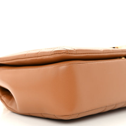 Burberry Lambskin Quilted Small Lola Bag Maple Brown 8 of 9