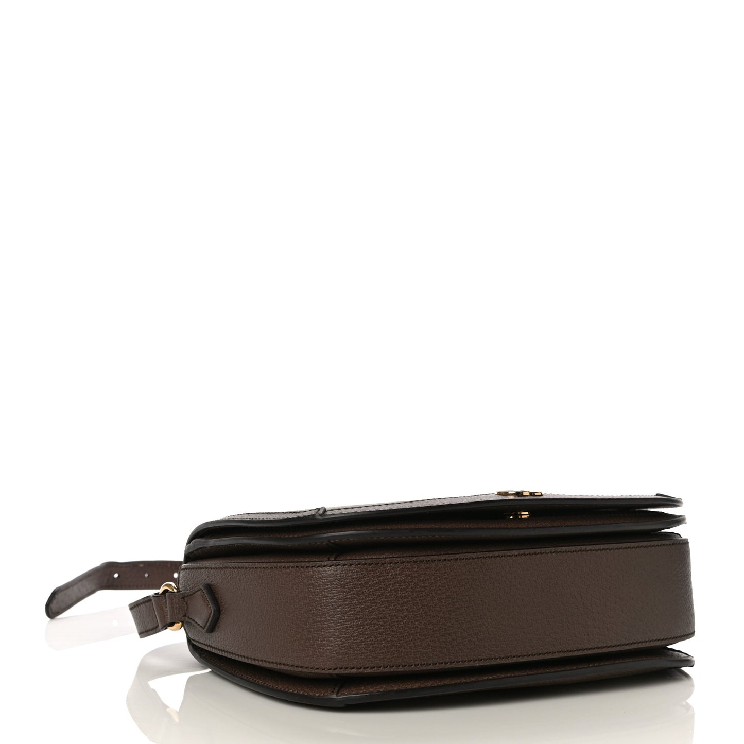 GG Supreme Monogram Web Small Ophidia Flap Messenger Bag Brown