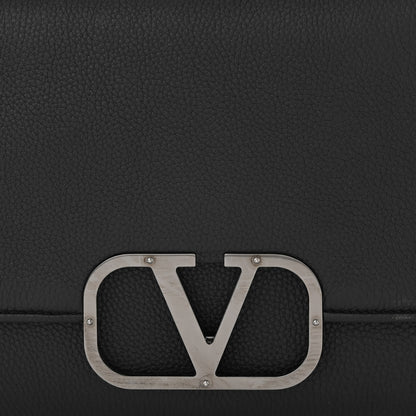 Valentino Garavani Grainy Calfskin Monochrome Bag Black 7 of 9
