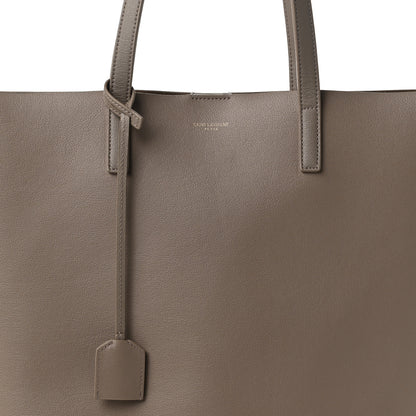 Saint Laurent Calfskin North-South Shopping Tote Dark Beige 9 of 11