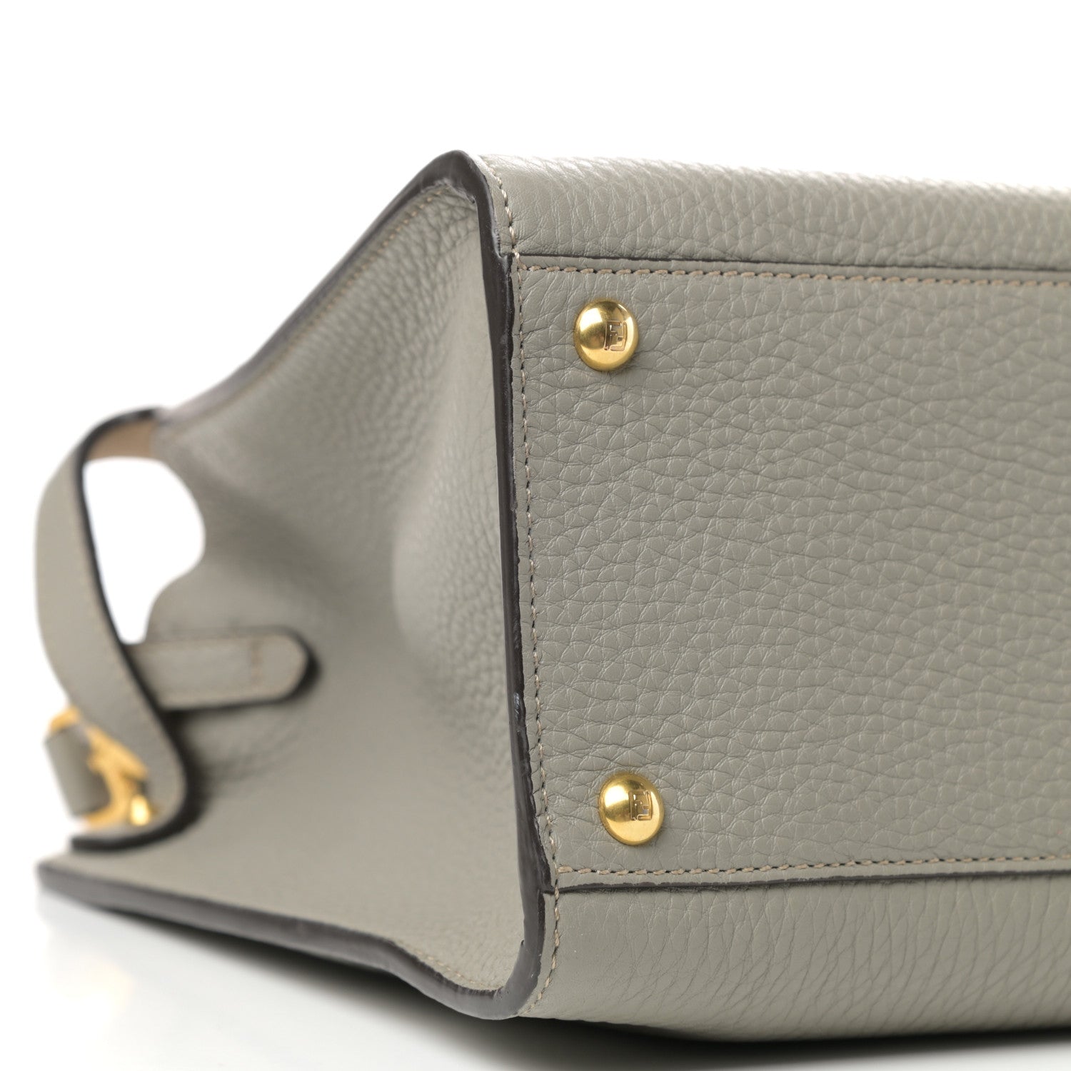Fendi Cuoio Romano Selleria Medium Peekaboo X-Lite Tortora 6 of 8