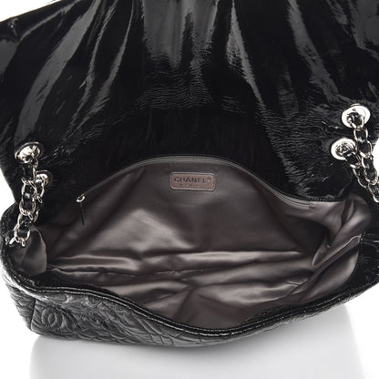 Chanel Vinyl Graphic Edge Flap Black 5 of 7