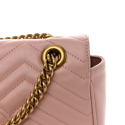 Gucci Calfskin Matelasse Small GG Marmont Shoulder Bag Perfect Pink 11 of 11
