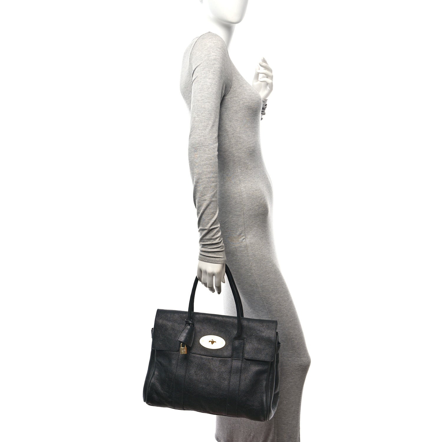 Mulberry Natural Leather Bayswater Black 2 of 16