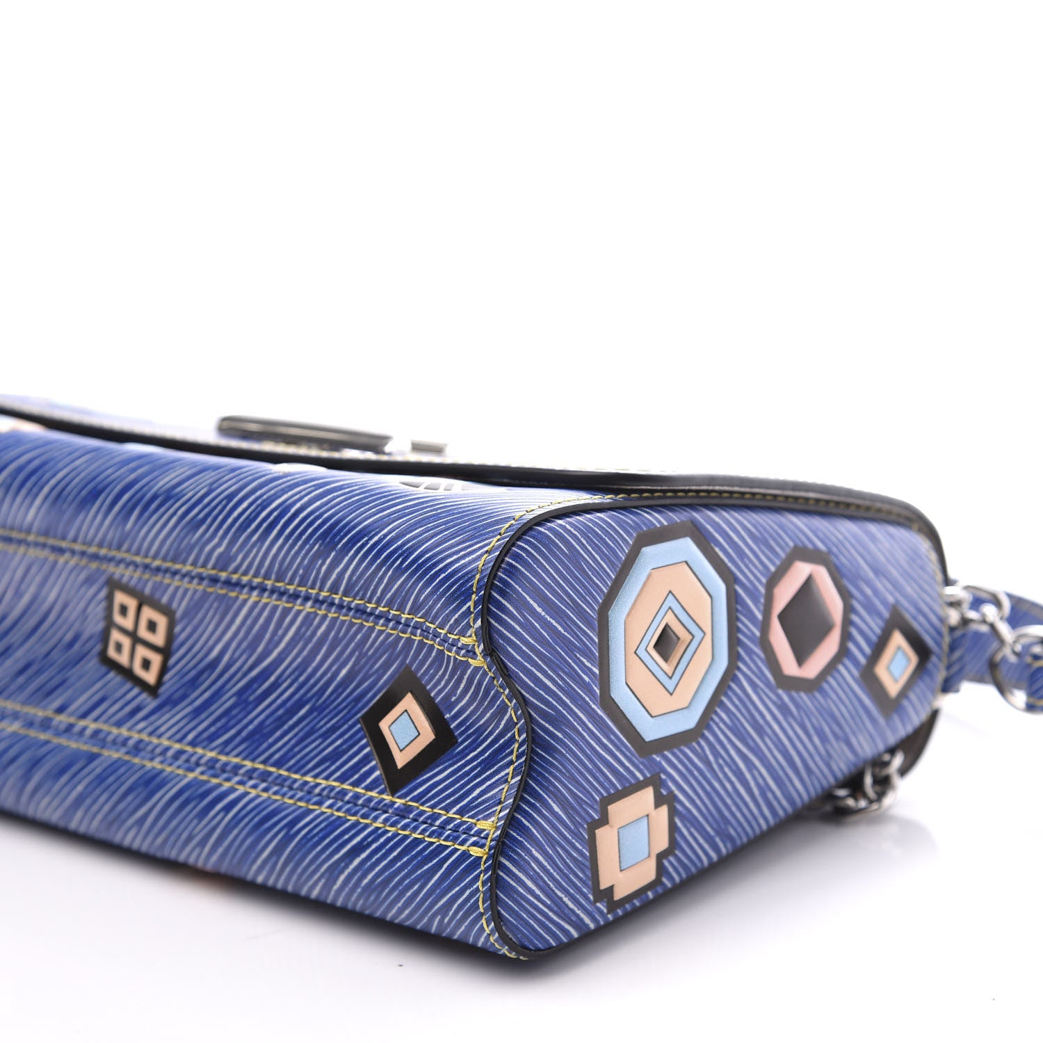 Louis Vuitton Epi Azteque Twist Shoulder Bag MM Denim Light 8 of 13