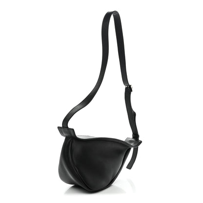 The Row Grained Calfskin Small Slouchy Banana Bag Black 3 of 10
