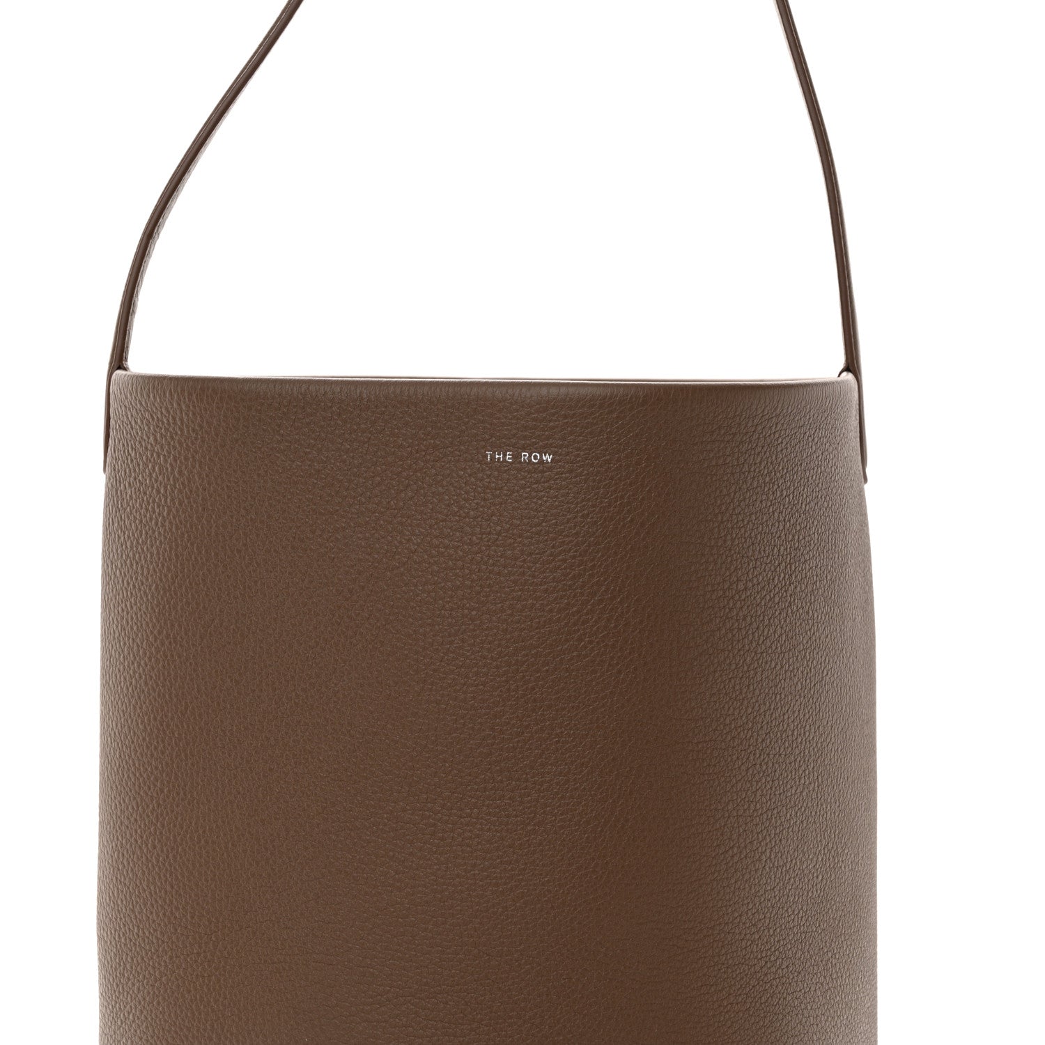 The Row Grained Calfskin Medium N/S Park Tote Dark Olive 8 of 10