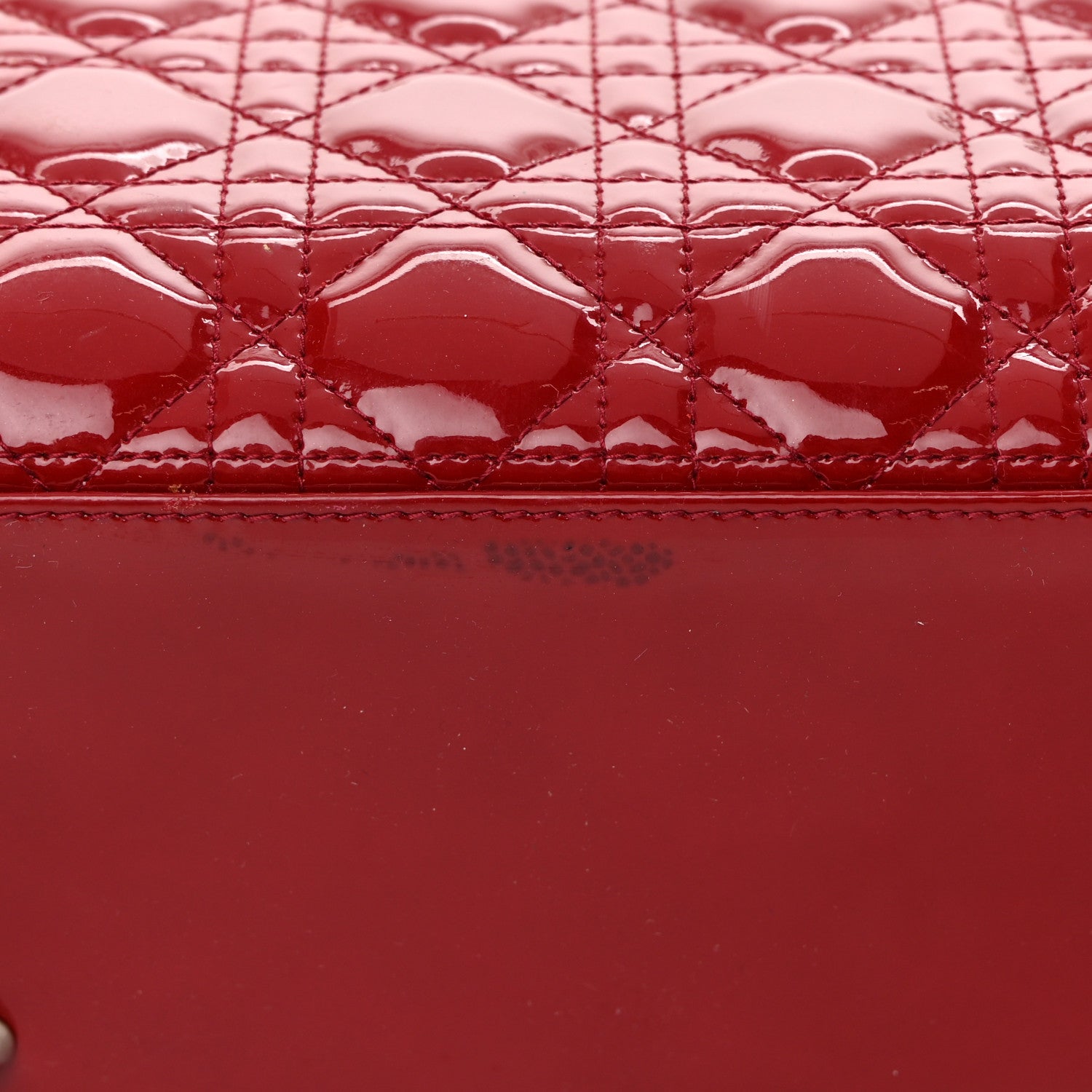 Christian Dior Patent Cannage Medium Lady Dior Red 15 of 19