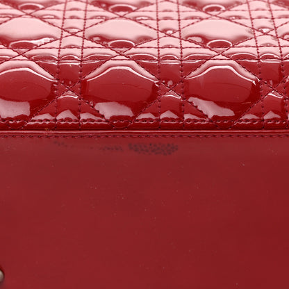 Christian Dior Patent Cannage Medium Lady Dior Red 15 of 19