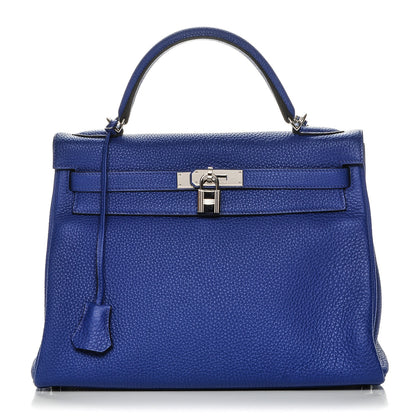 Hermes Togo Kelly Retourne 32 Bleu Electrique 1 of 25