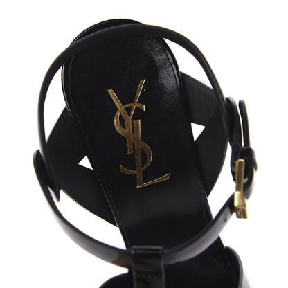Saint Laurent Patent Tribute 105 Platform Sandals 35.5 Black 7 of 10