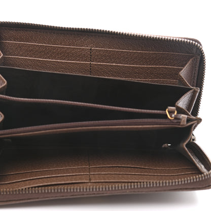Gucci GG Supreme Monogram Web Ophidia Zip Around Wallet Brown 5 of 8