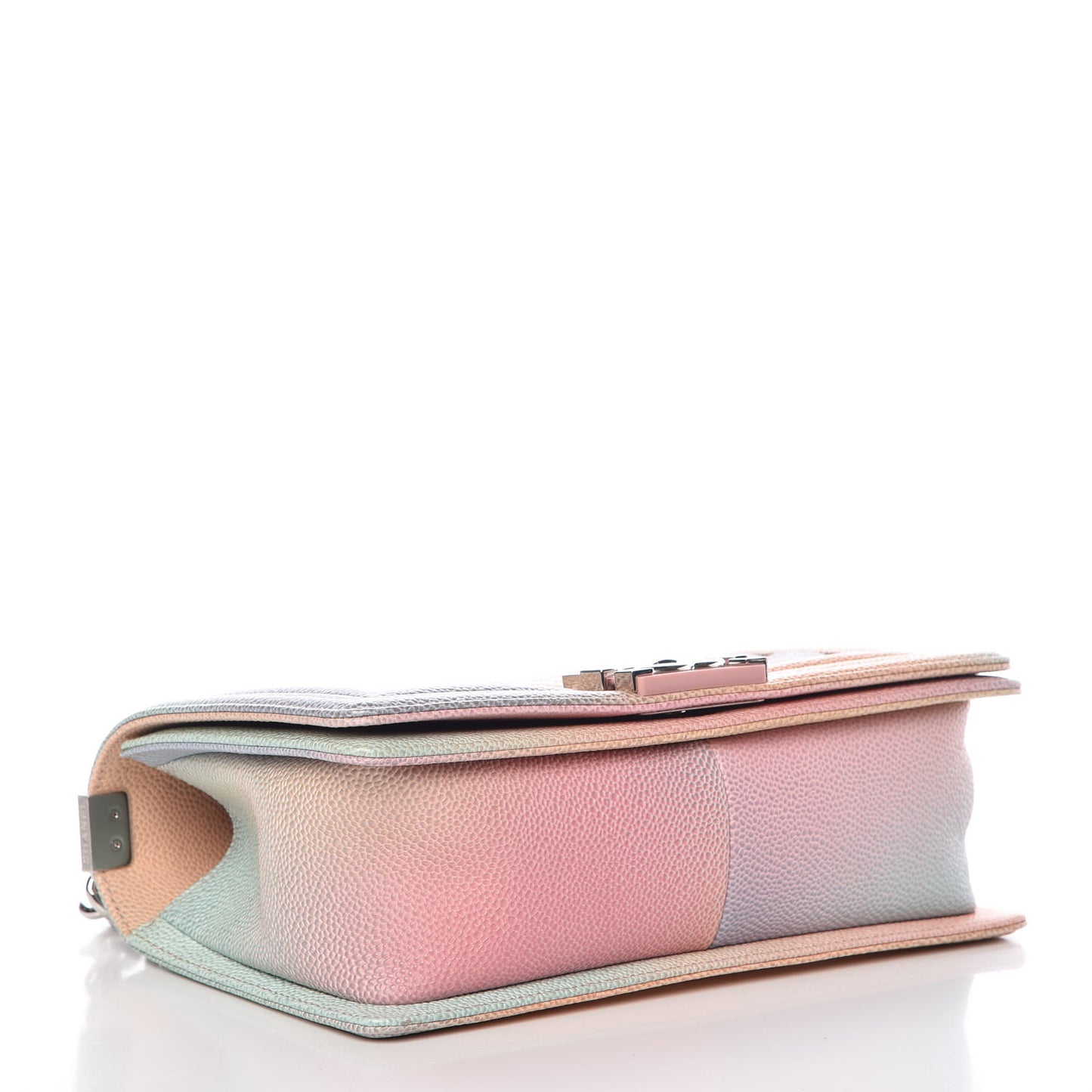 Caviar Quilted Medium Rainbow Boy Flap Multicolor