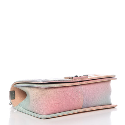 Chanel Caviar Quilted Medium Rainbow Boy Flap Multicolor 4 of 12