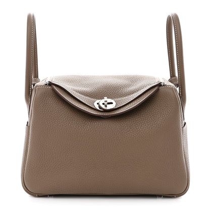 Hermes Taurillon Clemence Lindy 26 Etoupe 1 of 11